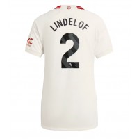 Zenski Nogometni Dres Manchester United Victor Lindelof #2 Rezervni 2023-24 Kratak Rukav